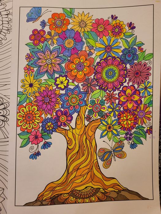 Рисунки - мандала с гел флумастри