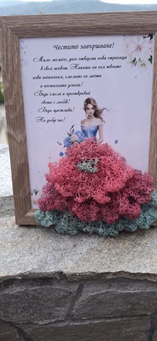 Поздравителни картини със скандинавски мъх