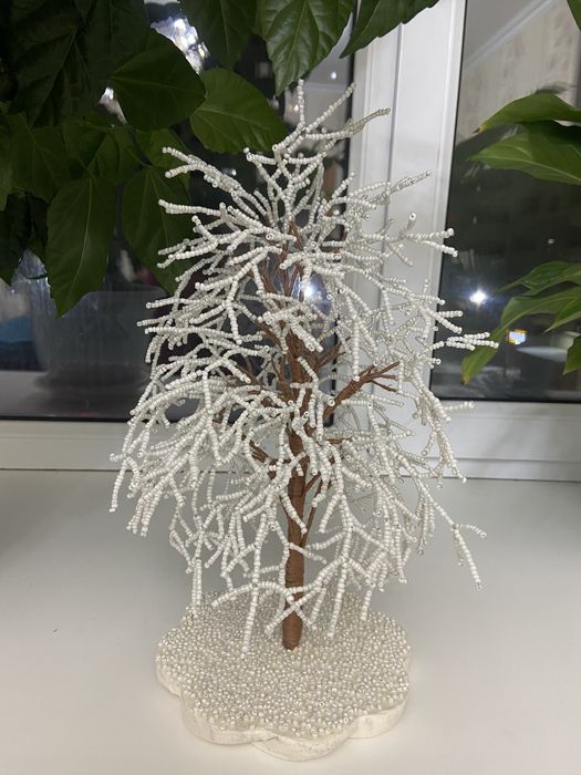 Зимние деревья из бисера