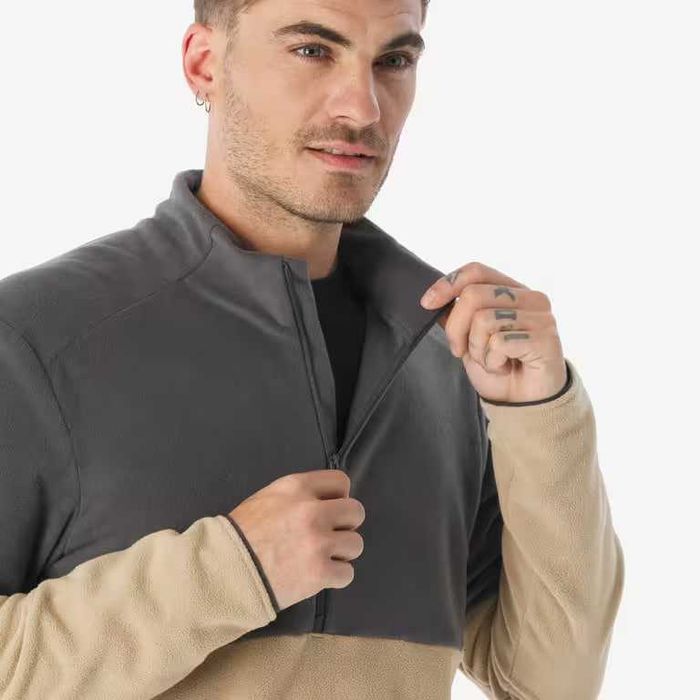 Мужская флисовая походная кофта  на молнии MH500