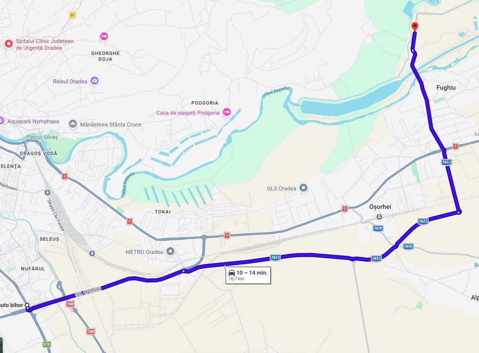 3 parcele teren Fughiu 500 mp – lângă lac – 10 min de Oradea - PUZ