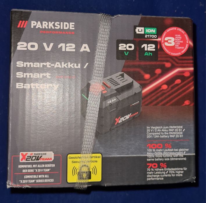 Acumulator 8 / 12 Ah - Parkside Performance Smart 20v