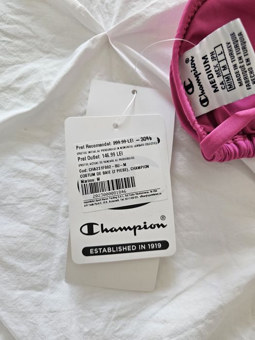 Champion Lady Neon Pink costum de baie