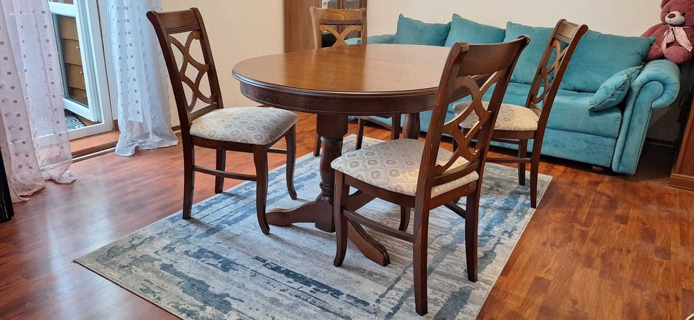 Masă extensibilă, stil Europa + 6 Scaune, stil Borghi