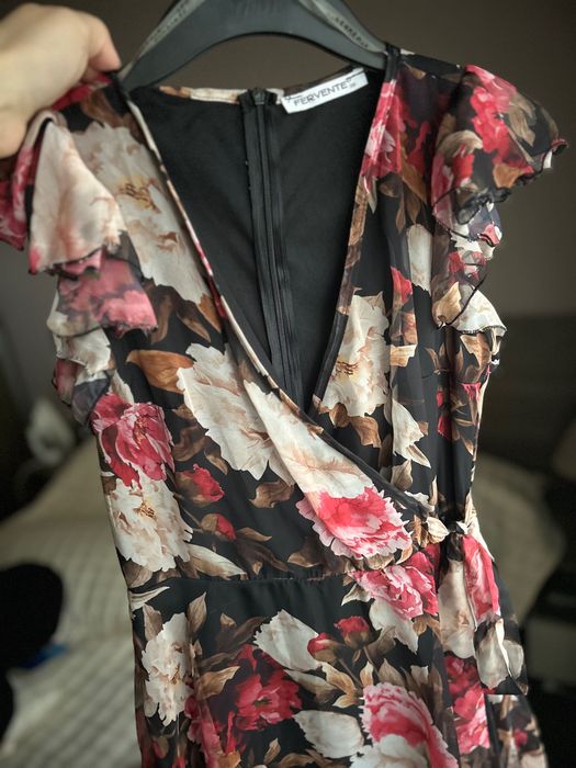 Рокля с флорални мотиви Fervente