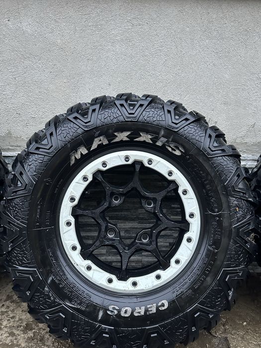 Jante can am beadlock r14+ cauciucuri maxxis ceros( atv/utv ) can am