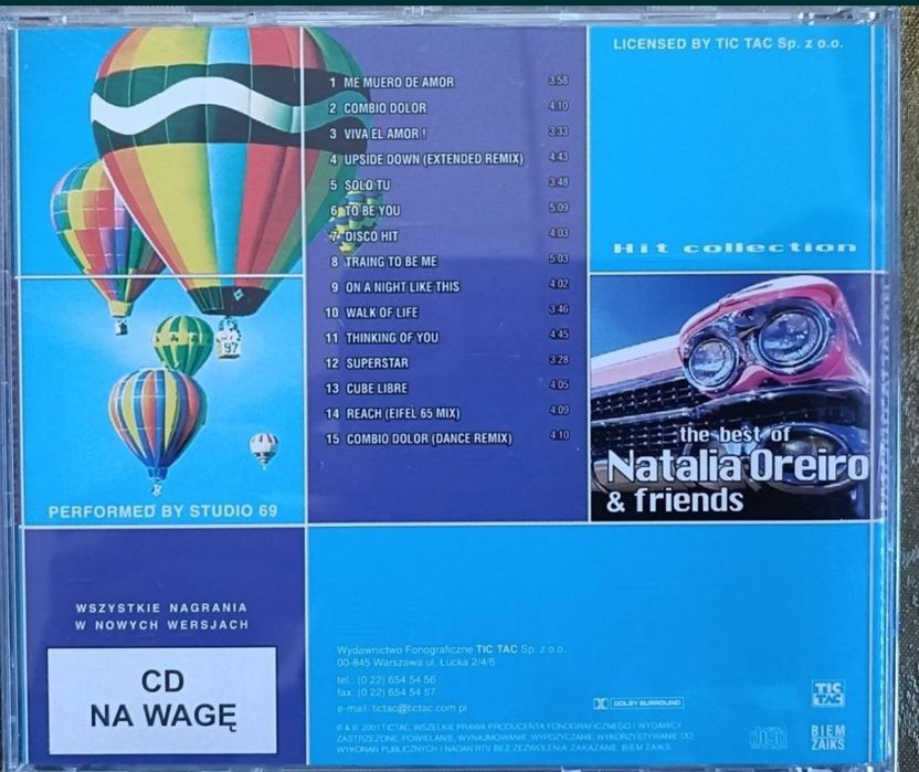 Natalia Oreiro & friends , the Best of, CD