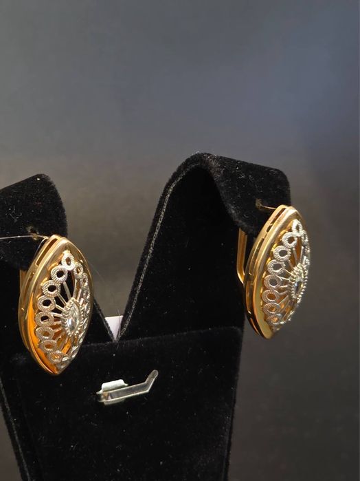 Золото 585  Серьги