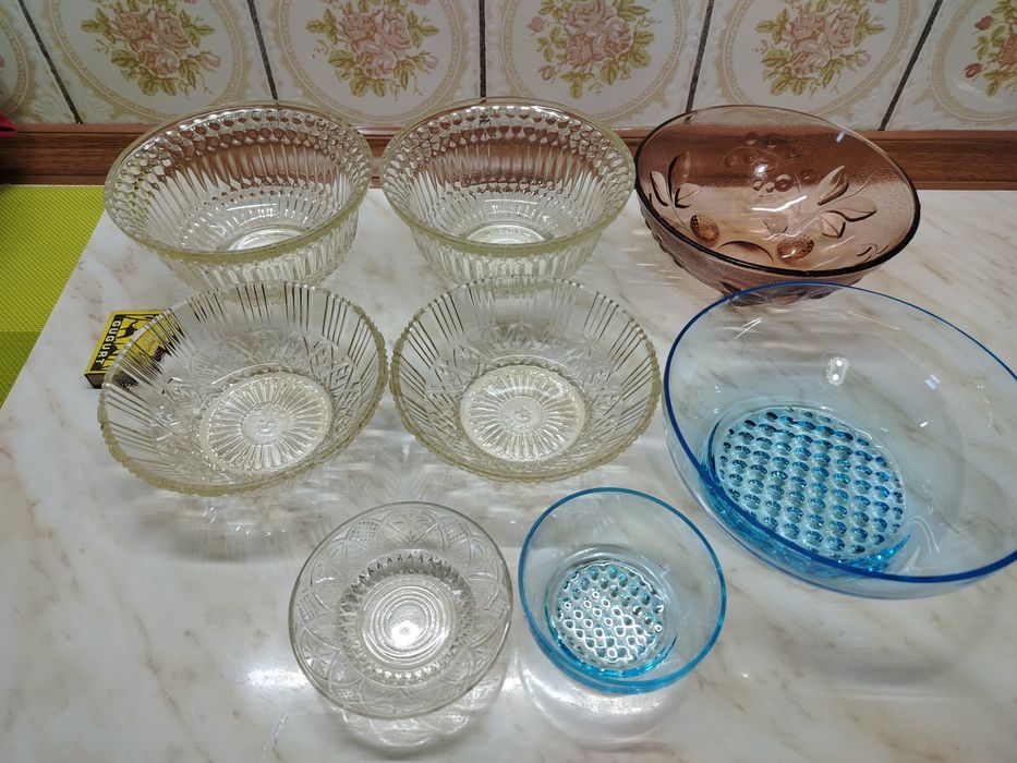 Стеклянные салатники советские