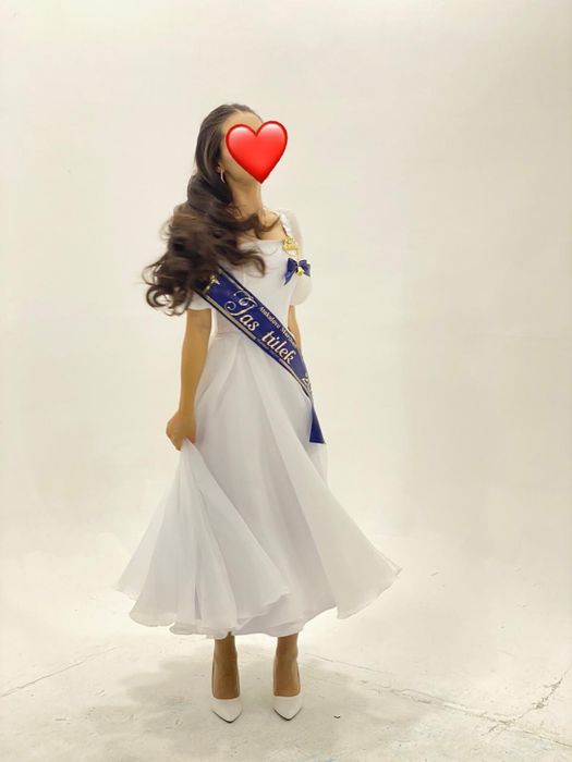 Выпускное белое платье