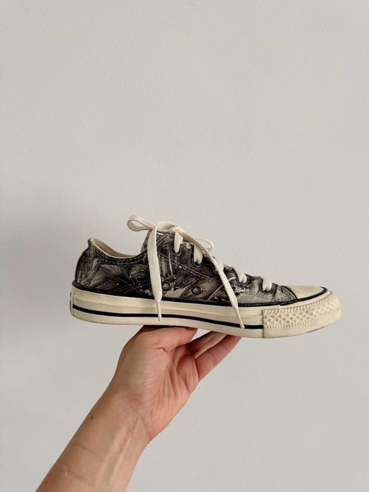 Converse Chuck Taylor All Star Low, бял/зелен цвят, размер 36.