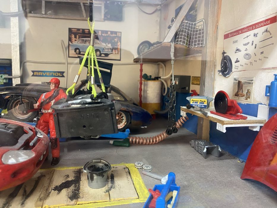 Diorama auto scara 1:18