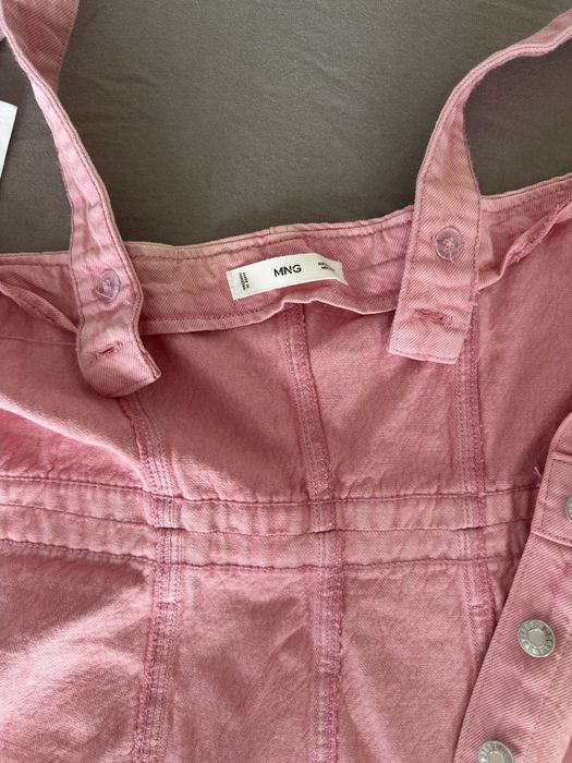 Дънкена розова рокля