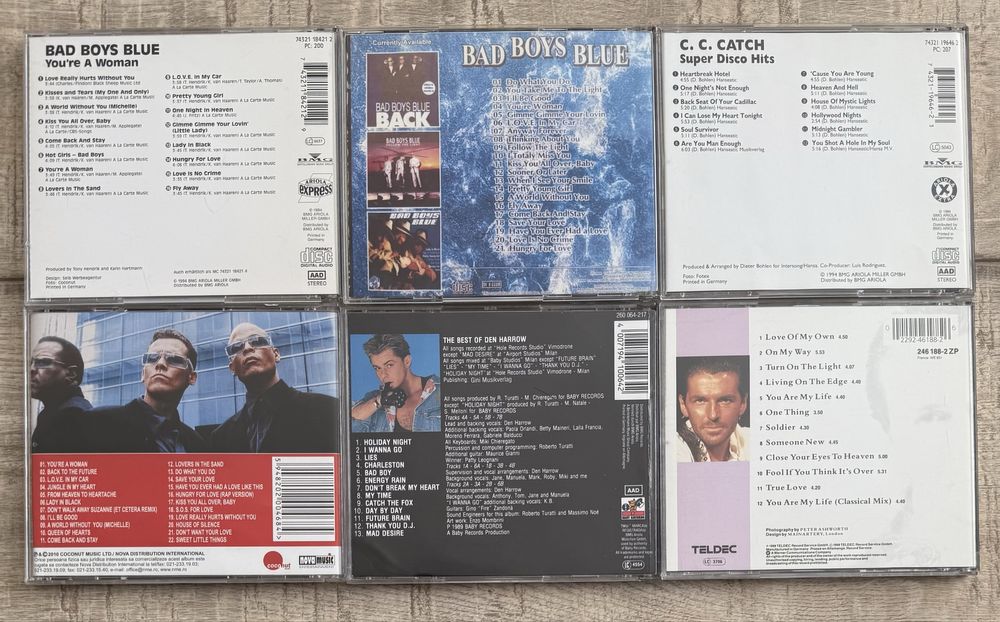 Lot 24 cd italo-disco Silent Circle/CC Catch/Bad Boys Blue/Den Harrow