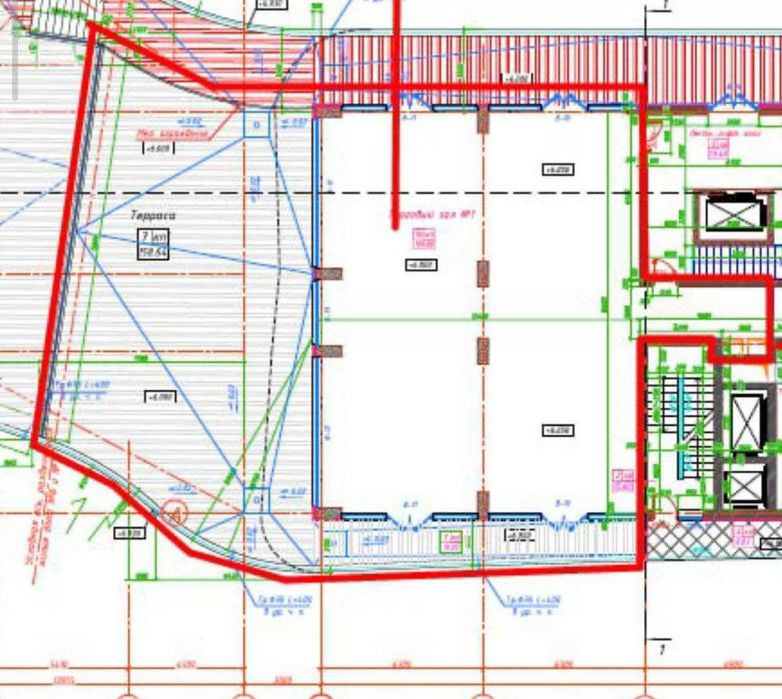 Аренда помещение на Ц1 ЖК ИНФИНИТИ на втором этаже 250 кв.м