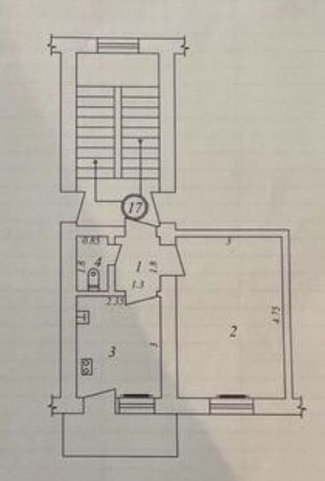 Авиасозлар 3, 1/5/5, 28 м2, полноценная квартира