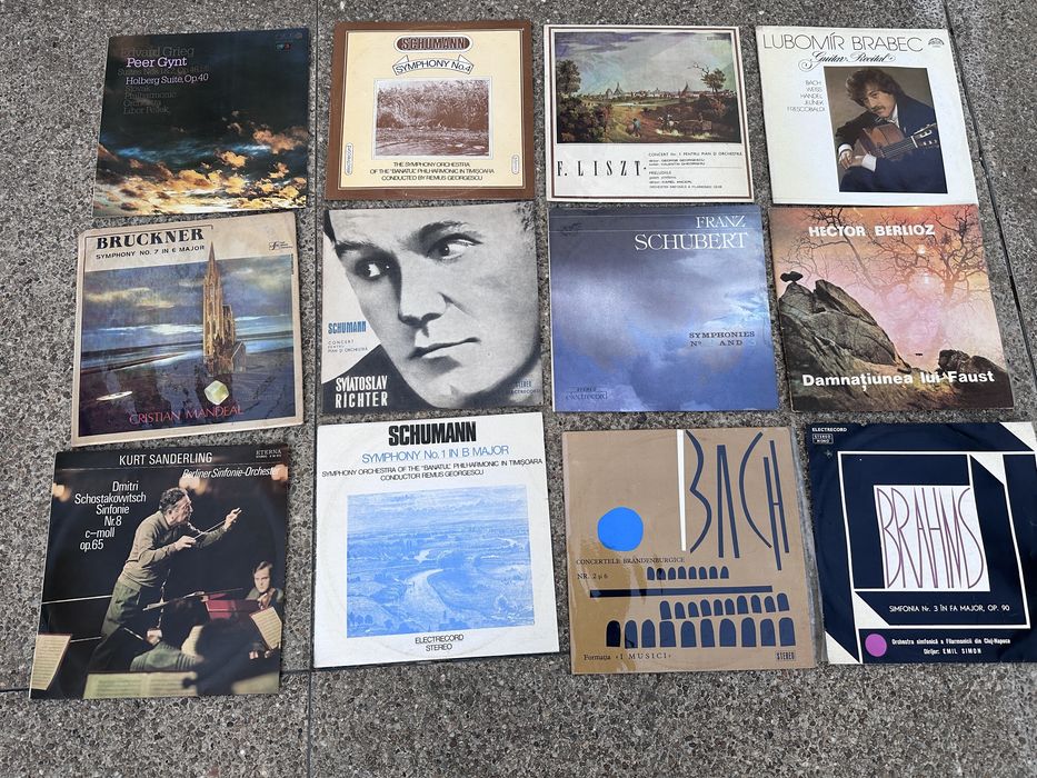 Lot discuri vinil muzică clasică (Bach, Schubert, Brahms, Liszt etc.)
