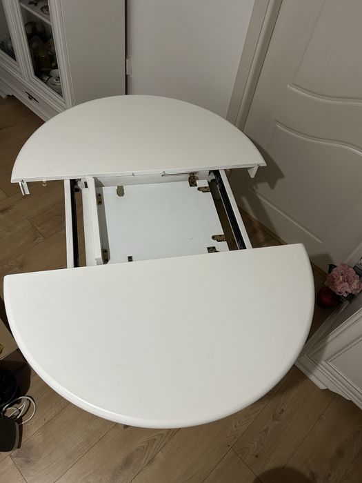 Masa living extensibila alba