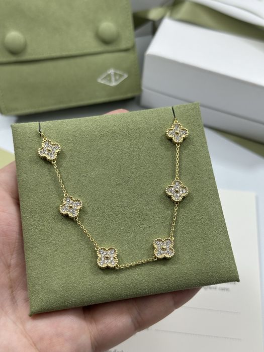 Brățară MINI Van Cleef & Arpels 5 motifs Gold 750 Diamonds