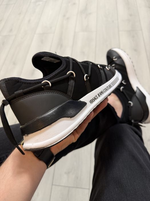 Adidasi Barbati Versace Couture Negru & Alb!