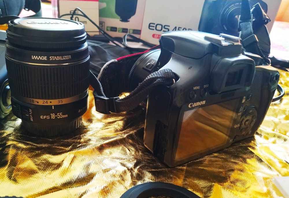 Canon 450D 18-55 + 50 1.8 + вкусняшки