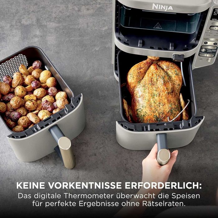 Нов Фритюрник с Горещ Въздух Air Fryer Ninja - Double Stack SL451EU XL Smart Cook, 9.5 л, 2 Години Гаранция