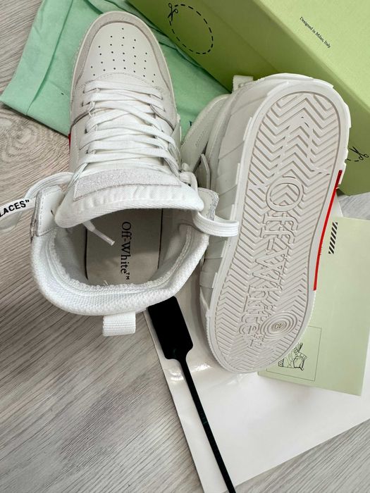 Adidasi OFF WHITE - High White SNEAKERS Premium din Piele Full Box NOI