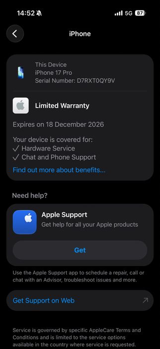 Iphone 17 pro 256 Gb