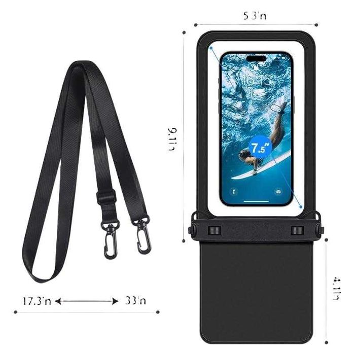 Pachet de 2 huse de telefon impermeabile