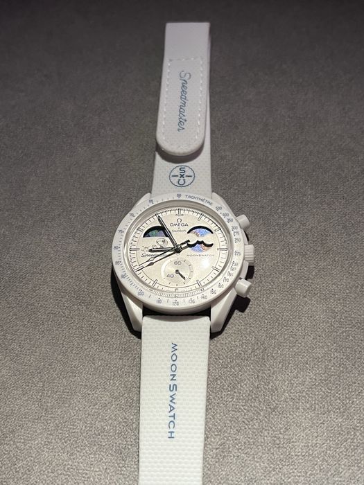 Ceas Omega x Swatch MoonSwatch – Alb – Stare foarte buna