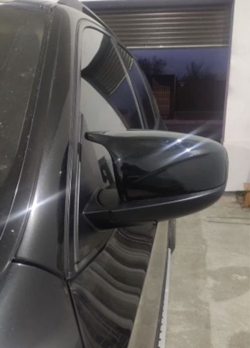 Set capac capace oglinzi Batman Negru lucios Bmw M X5 X6 E70 E71