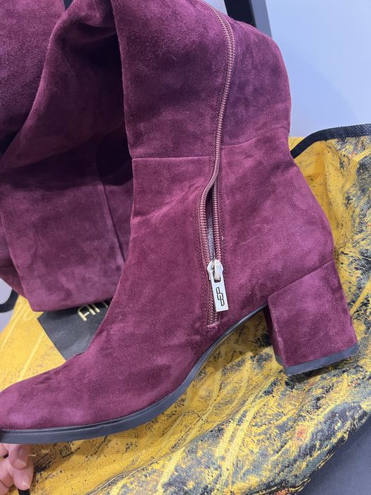 Ботфорты из натуральной замши