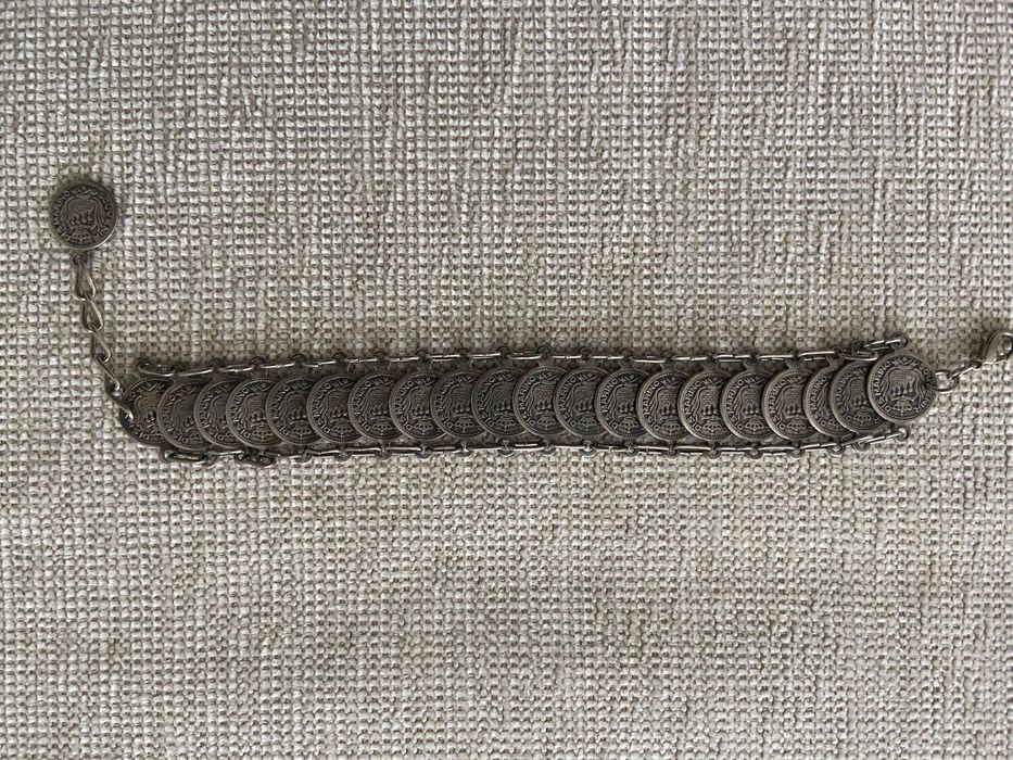 Стилни старинни брошка и гривнa/метал отлична изработка