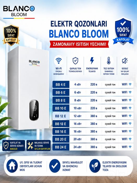 Elektricheskiy Kotel Blanca Blom 10 kwt 220 W Elektr Tok Katyol Электр