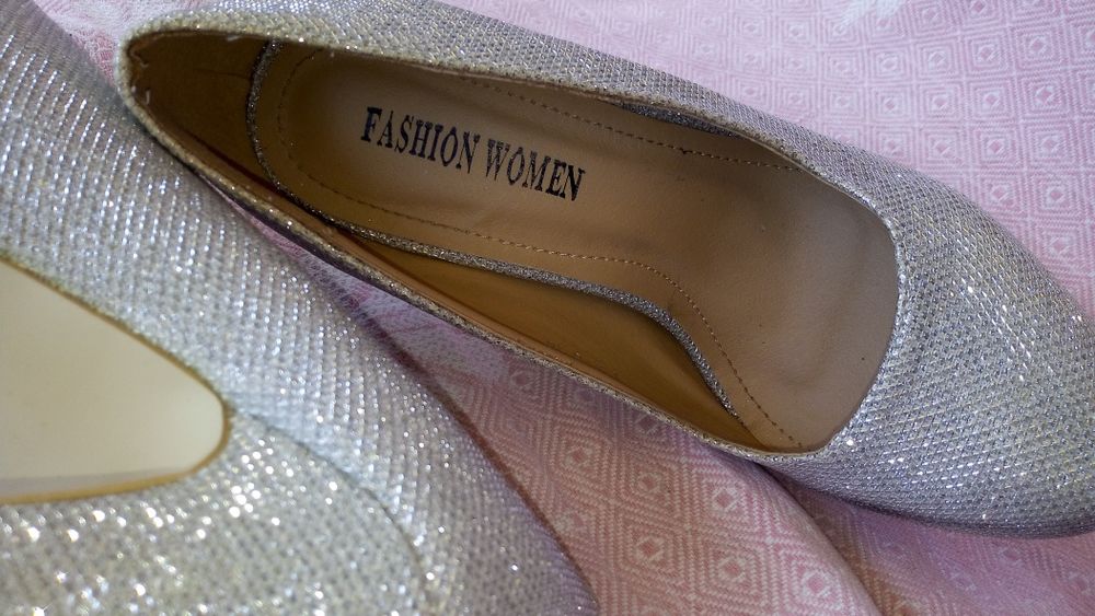 Pantofi platforma,argintii,Nr.37