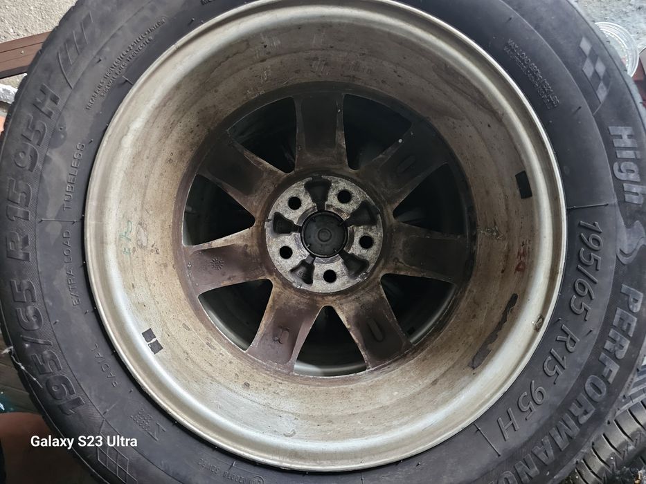 Donez anvelope Tigar 195/65/R15 - Vând set jante aliaj 15" 5x112 Seat VW Skoda Audi
