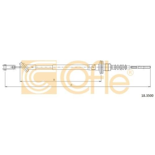 Cablu ambreiaj Chevrolet Matiz (M200, M250); Daewoo Matiz (Klya) Cofle 183500