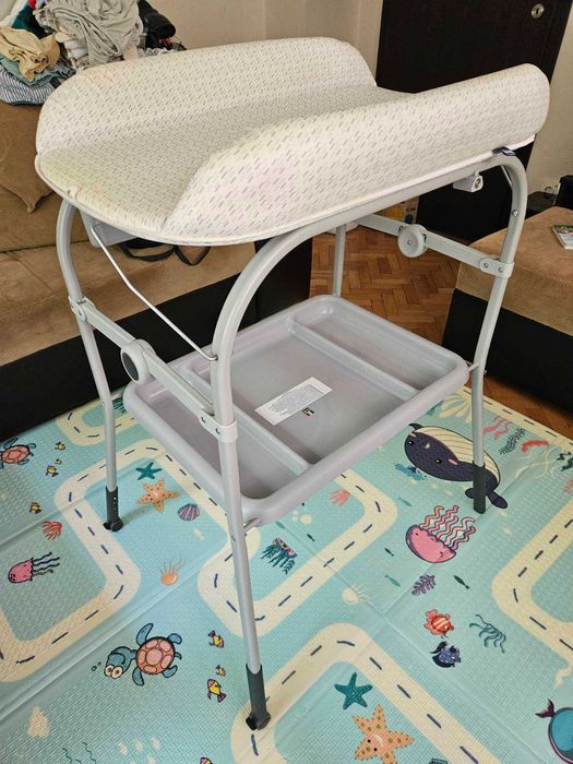 Корито с подложка за повиване Chicco Dots, 0+ месеца, Бял