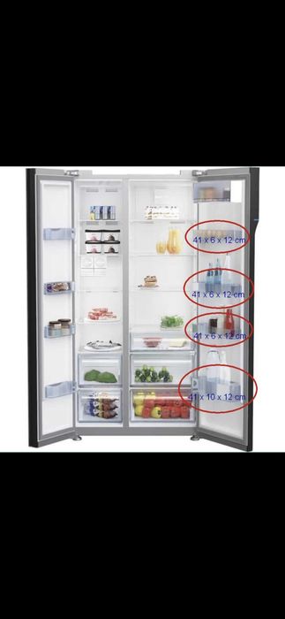 Uși de frigider combină, Beko side by side