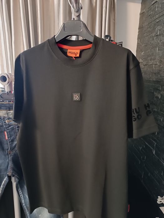 Tricou pentru bărbați boss  alb și negru