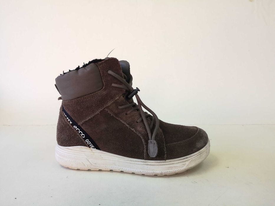 Ghete dama copii 35 36 bocanci piele naturala imblaniti  ECCO-  ca NOI