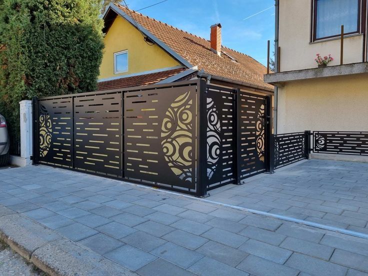 Balustrade si Garduri set Poartă decupat la CNC