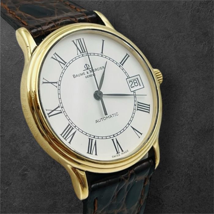 Baume & Mercier Classima automatic solid gold 18k мъжки дрес часовник