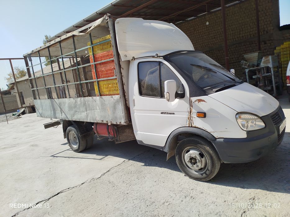 Gazel yuk furgoni tovuq tashishga tayyorlangan