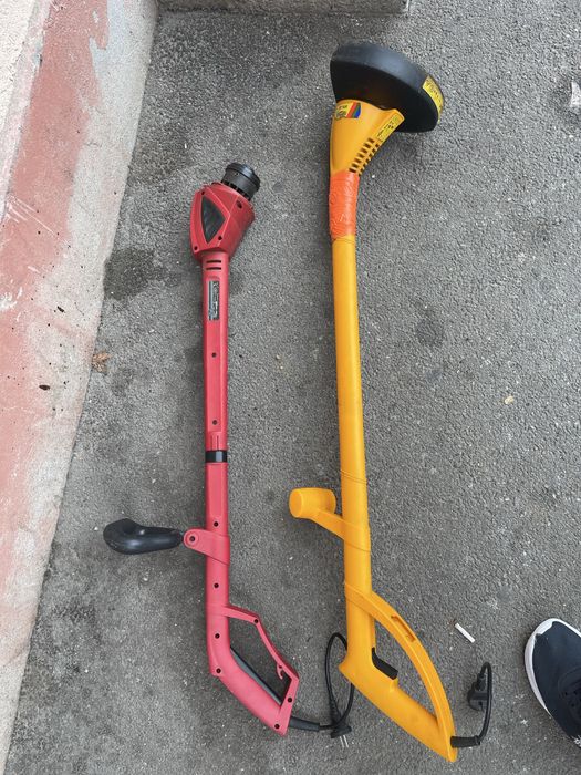 2 trimere gazon/motocoase taiat iarba functionale 100 ambele