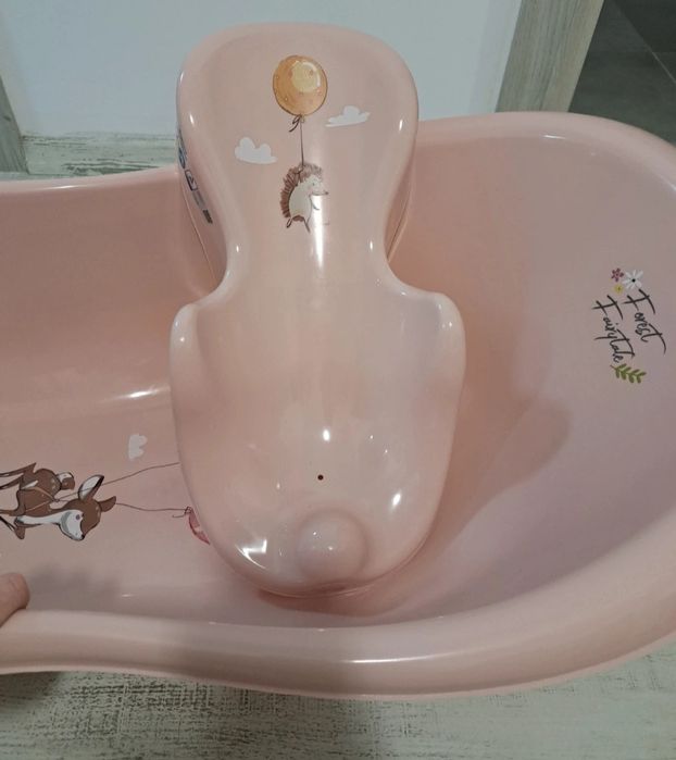 Cădiță baie cu suport detașabil