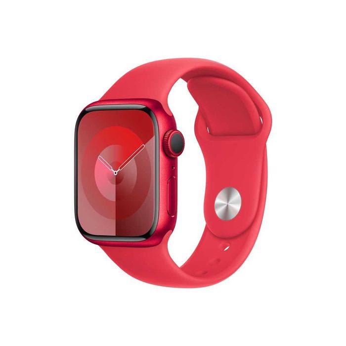 Apple Watch Series 9, 41 mm, Red, Sport band, nou, nepurtat