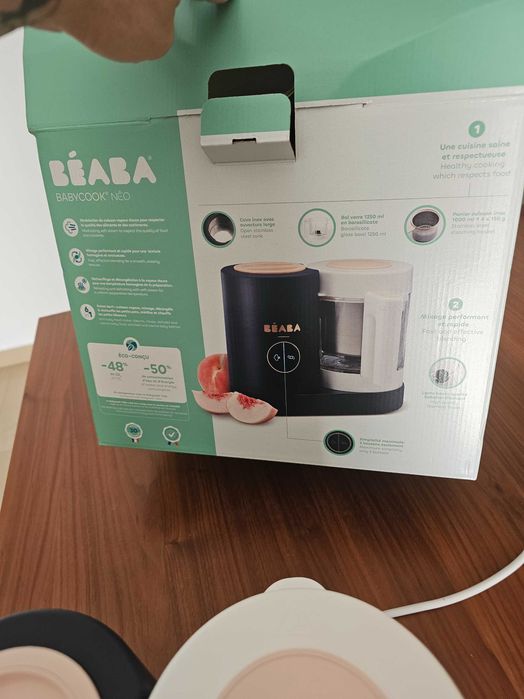 Beaba babycook robot de bucatarie bebelusi nou acizitionat pe 23/05/2026 folosit de cateva ori,il vand deoarece am primit cadou modelul smart