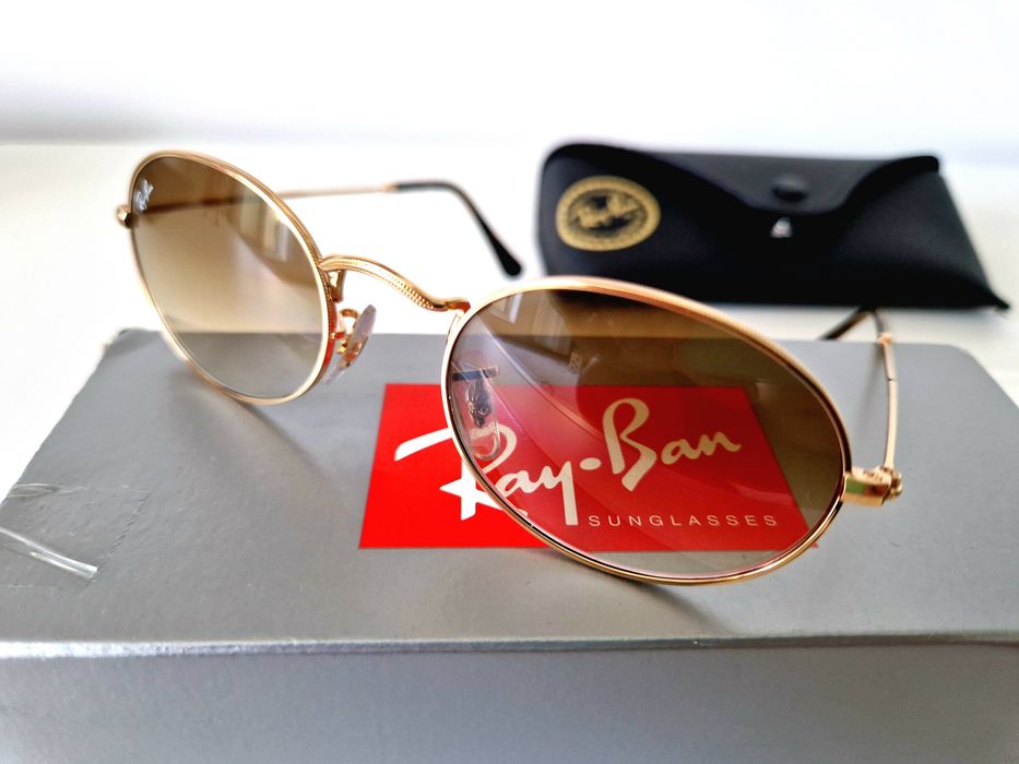 Ochelari de soare Ray Ban 3547, rama gold, noi