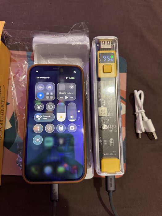 Baterie externă Cyberpunk 20000mAh Power Bank USB-C - Nouă